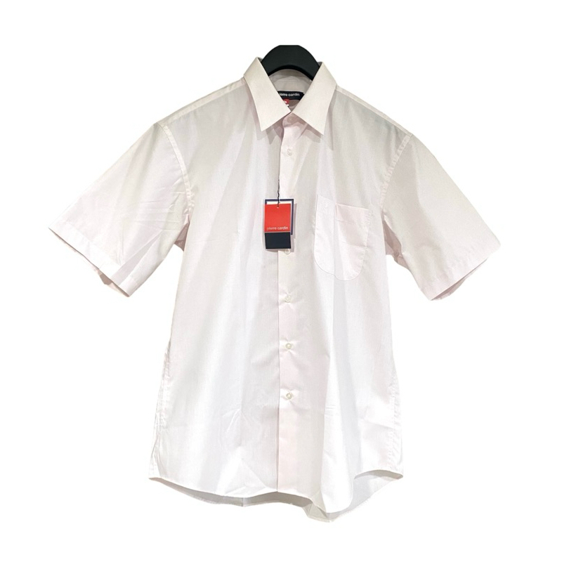 【Yueshare Clothes 】 Pierrie Cardin 皮爾卡登 日本素材多元酯混棉淡嫼粉短袖襯衫