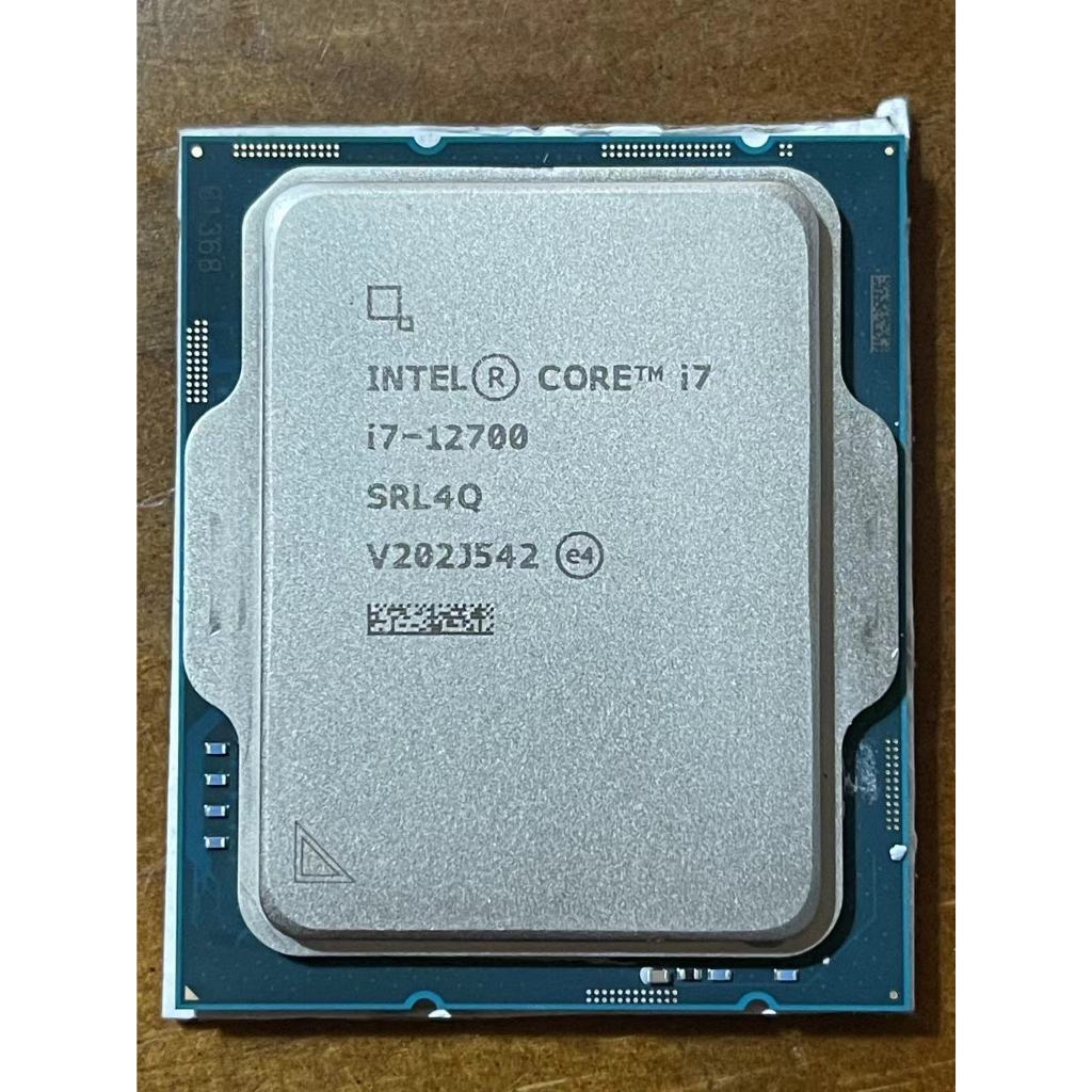 Intel i7-12700 i7 12700 正式版 CPU 處理器 拆機良品 保固120天 非 13700