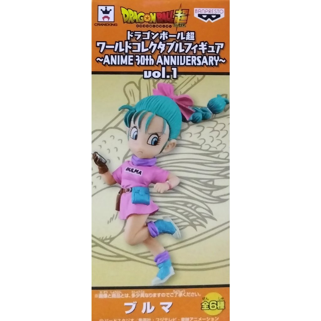 日版金證 WCF 七龍珠超 ANIME 30周年紀念 VOL.1 單售 布馬 BULMA 公仔