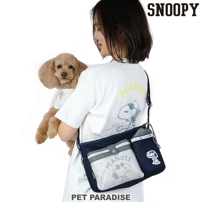 【PET PARADISE】寵物外出置物斜背散步包｜SNOOPY 2023新款 寵物精品 置物袋 親子裝