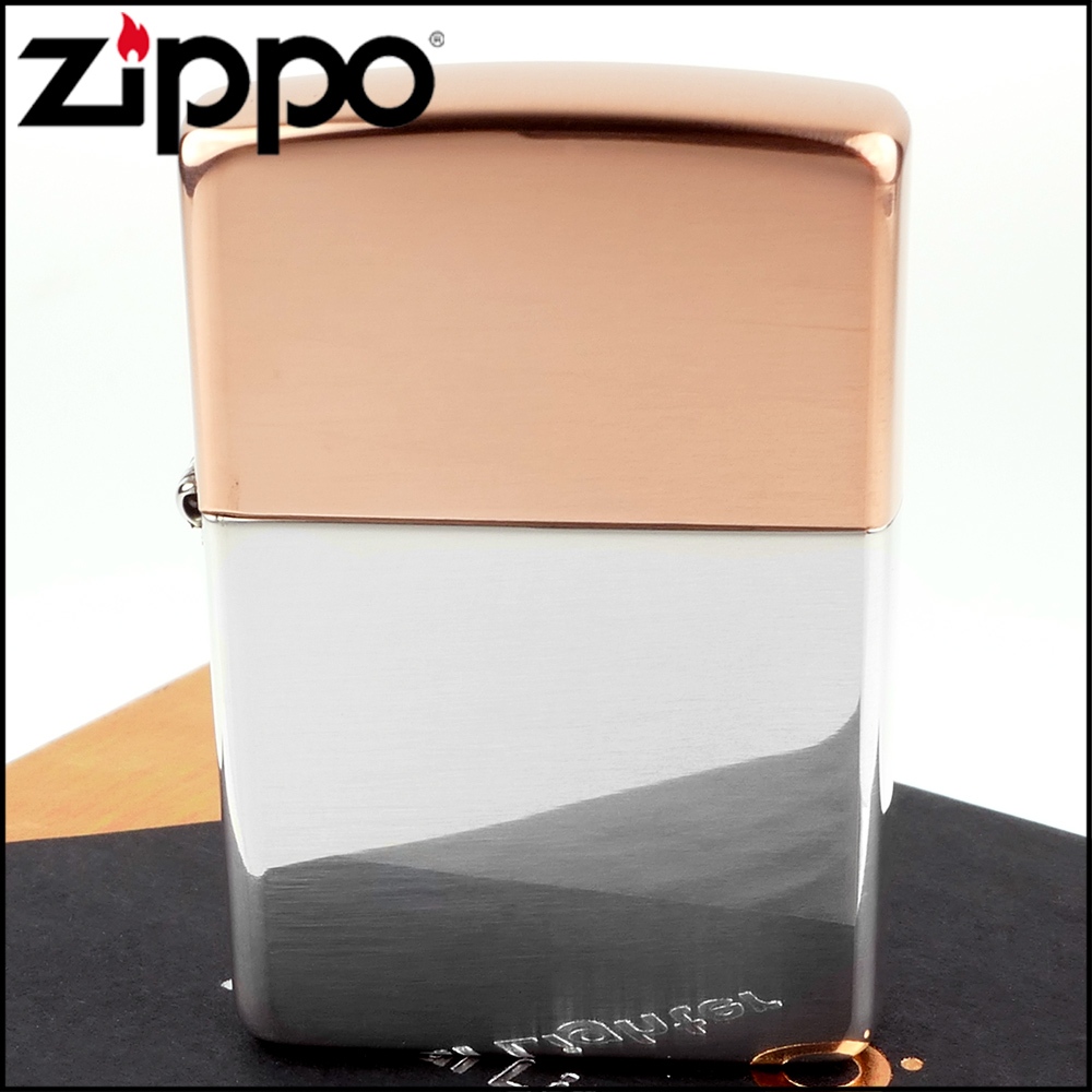 ☆福星屋☆【ZIPPO】美系~Bimetal Case-Copper 雙金屬-純銅+純銀打火機 NO.48695
