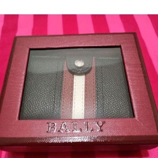 BALLY黑色皮革防盜卡夾「全新已拆封檢查」附星宇機上購買證明。下標後勿棄標，出貨後也不接受退貨。