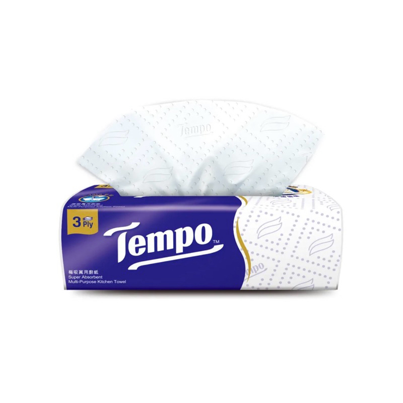 TEMPO 極吸萬用3層抽取廚房紙巾 60抽