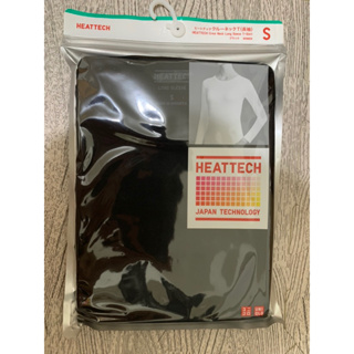 ✨全新日版✨UNIQLO女生發熱衣 HEATTECH 圓領上衣 (長袖) 黑S