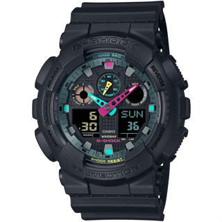 CASIO卡西歐 G-SHOCK 電競時尚 雙顯手錶 GA-100MF-1A