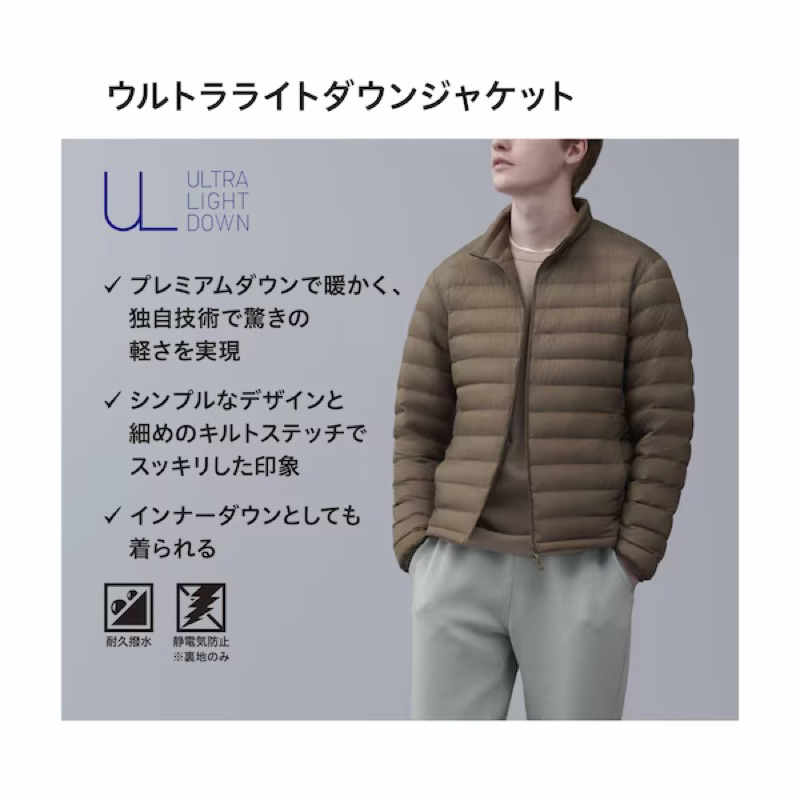 【鯊魚日本代購】UNIQLO 男輕羽絨外套     #預購