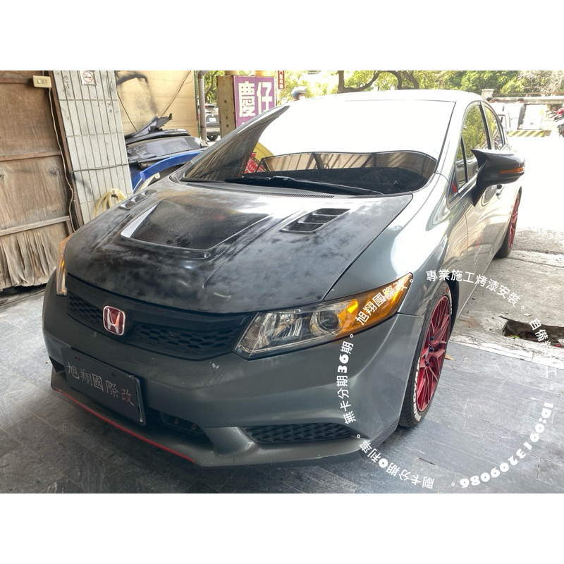 喜美CIVIC9 K14  NEW STYLE TYPER泰版引擎蓋空力套件12-15