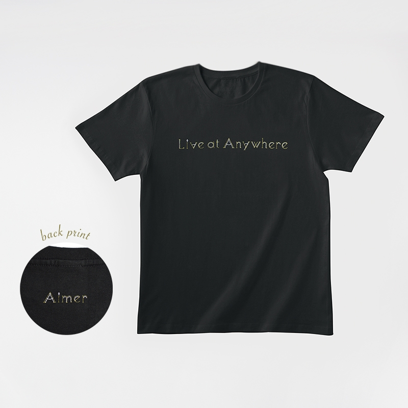 (特價)代購 Aimer Live at Anywhere 2020 演唱會 周邊 黑 T恤 衣服 鬼滅 殘響散歌 甲鐵