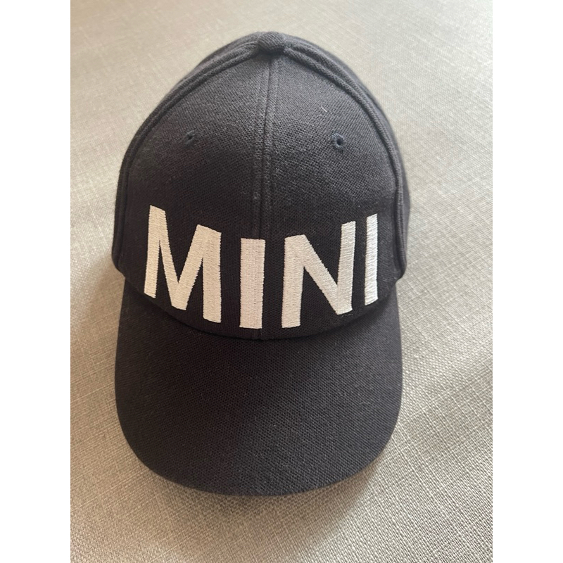 Mini Cooper 黑色原廠大Logo帽