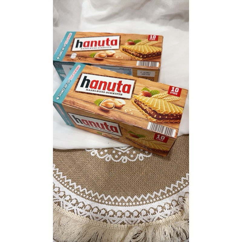 (限量)德國🇩🇪 Hanuta 巧克力夾心 榛果威化餅乾 🍩🍬🧁 經典款 (一盒10入 / 220克裝)