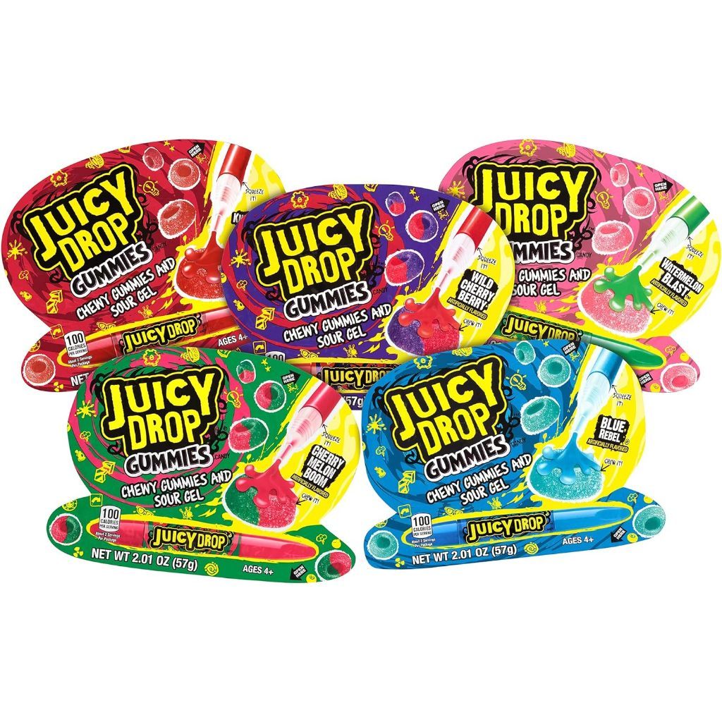 美國代購 Juicy drop GUMMIES 趣味糖 軟糖 糖漿筆 57g 西瓜 野莓果 綜合水果 藍莓