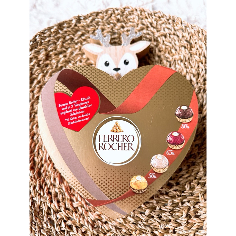 《🔥現貨🔥》德國🇩🇪Ferrero Rocher頂級黑巧克力 金莎黑莎精選心型盒10顆