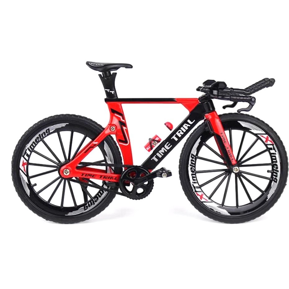 全新 現貨 可動 1 : 10 合金 自行車模型 玩具 - TT 計時賽車 藍色 / 銀色 / 紅色