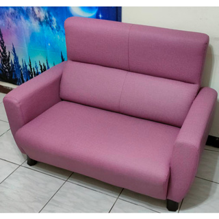 【快樂窩創意傢俱】《梵谷》高背 二人沙發 高背 雙人座 二人位 貓抓皮 套房 L型沙發 台灣製造 防潑水 紫色 綠色