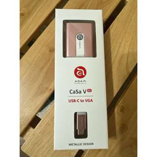 【亞果元素】CASA V01 USB Type-C對 VGA轉接器_玫瑰金