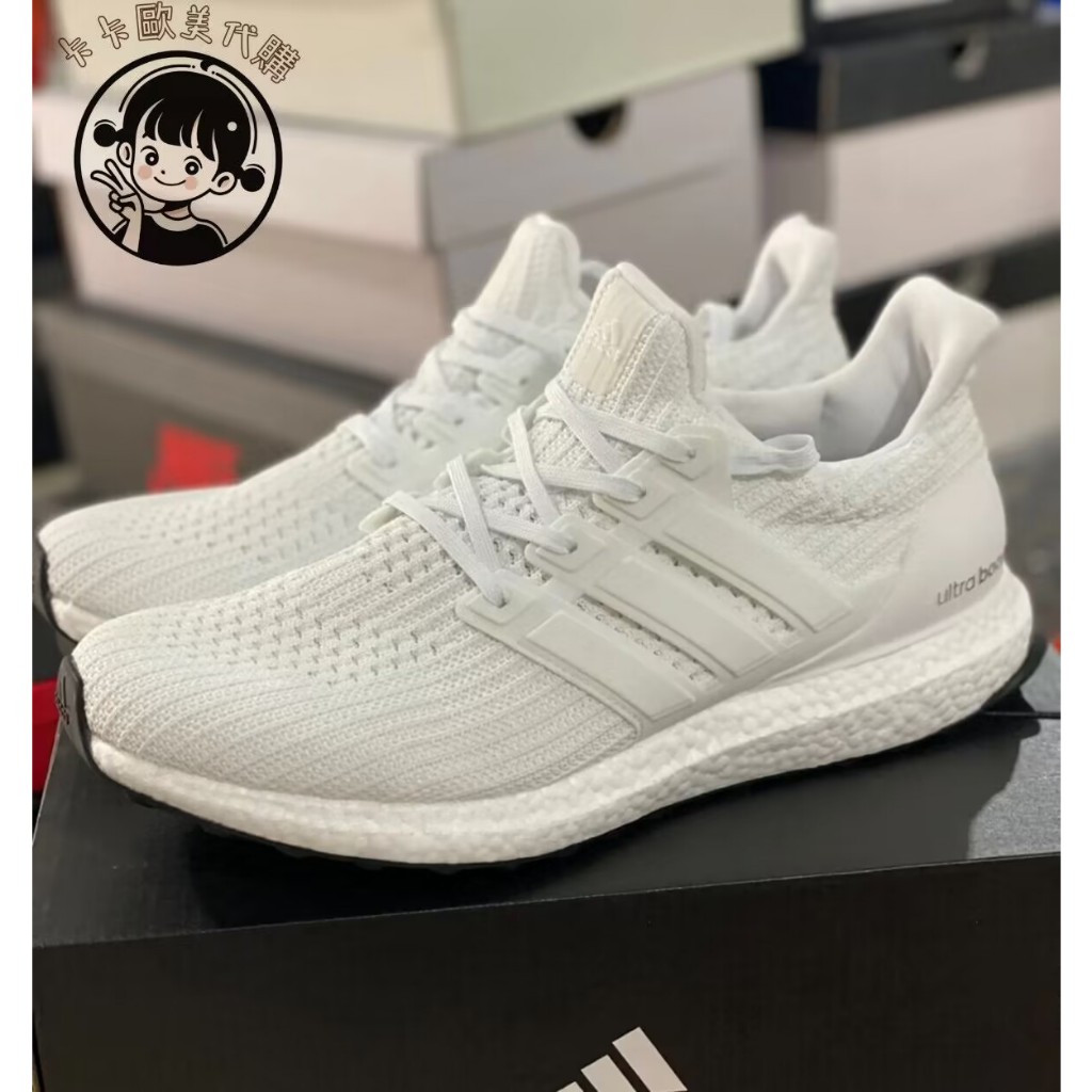 實拍代購 Ultra BOOST 4.0 黑白 休閒鞋 緩震透氣慢跑鞋 UB4.0 跑步鞋 運動鞋 男女鞋 BB6166