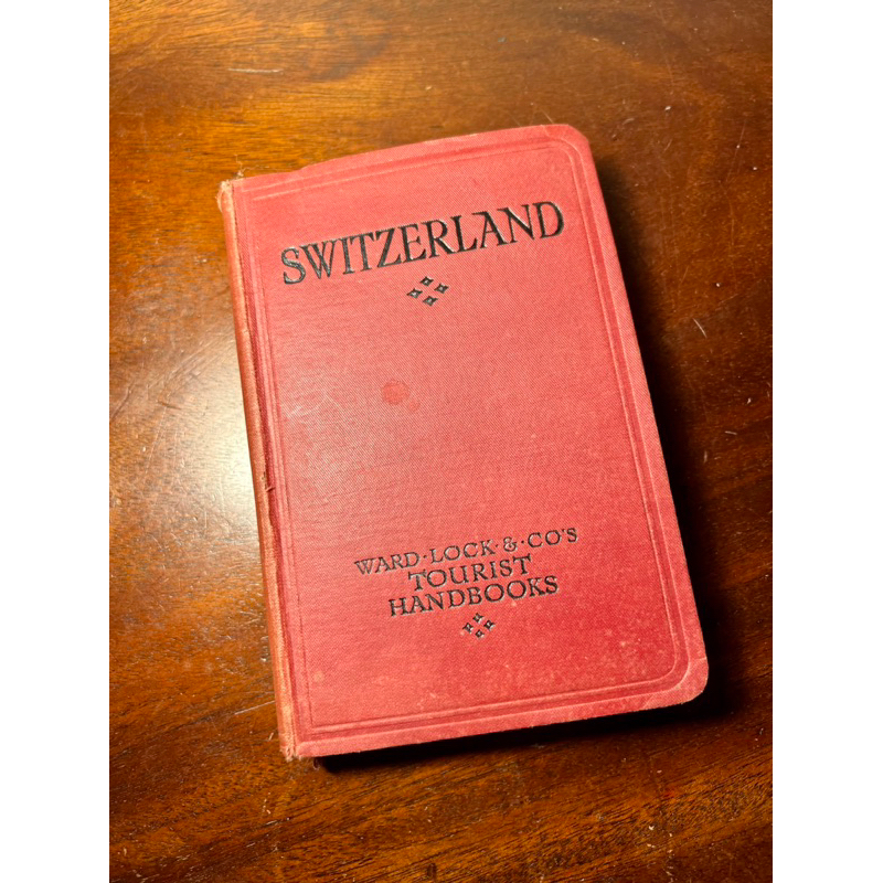 【梅根歐洲古物】1905年瑞士旅遊指南手冊書籍*現貨在台*#旅行#地圖#背包客#旅人#古文化