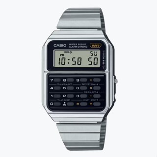 【CASIO 卡西歐】VINTAGE 復古金屬風格計算機電子錶 CA-500WE-1A 34.4mm 現代鐘錶