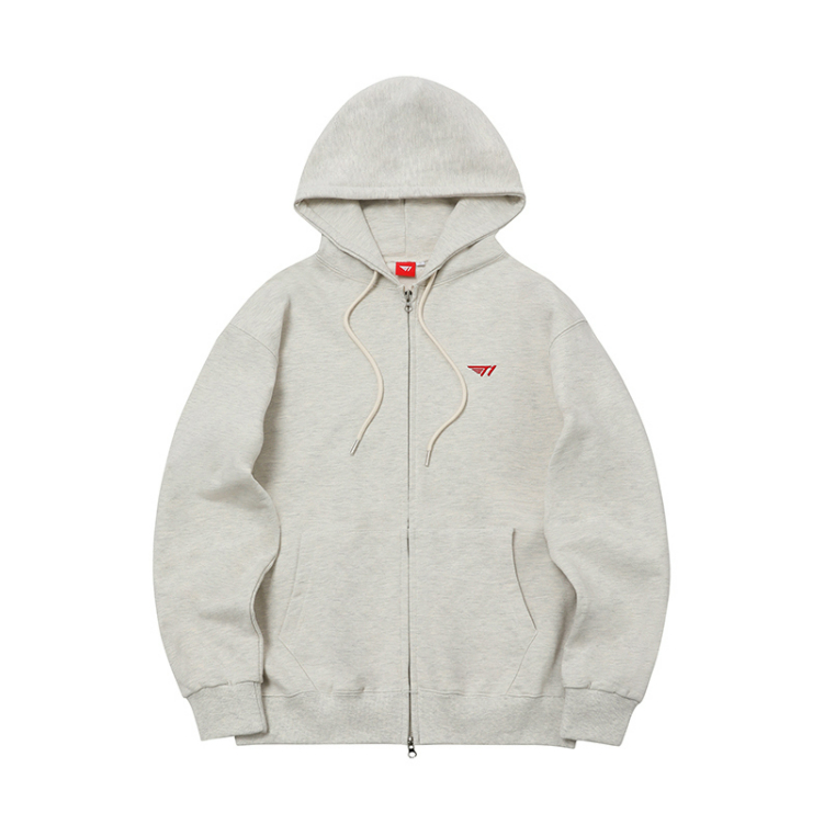 T1 2024  Logo Zip-Up Hoodie 連帽薄外套(無刷毛)｜ T1周邊 LOL SKT