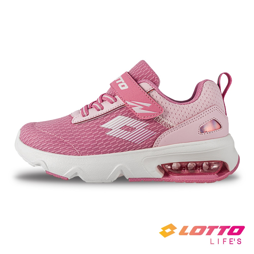 【LOTTO 義大利】童鞋 ARIA' LITE  氣墊跑鞋(梅紅-LT4AKR5943)20~23CM