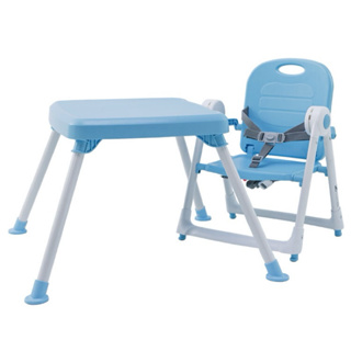 【 美國 ZOE 】 可攜式折疊兒童桌-冰雪藍