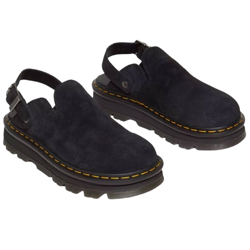 Dr.Martens 31657001 ZEBZAG MULE SANDAL 麂皮 穆勒鞋 涼鞋 拖鞋 (黑色)化學原宿