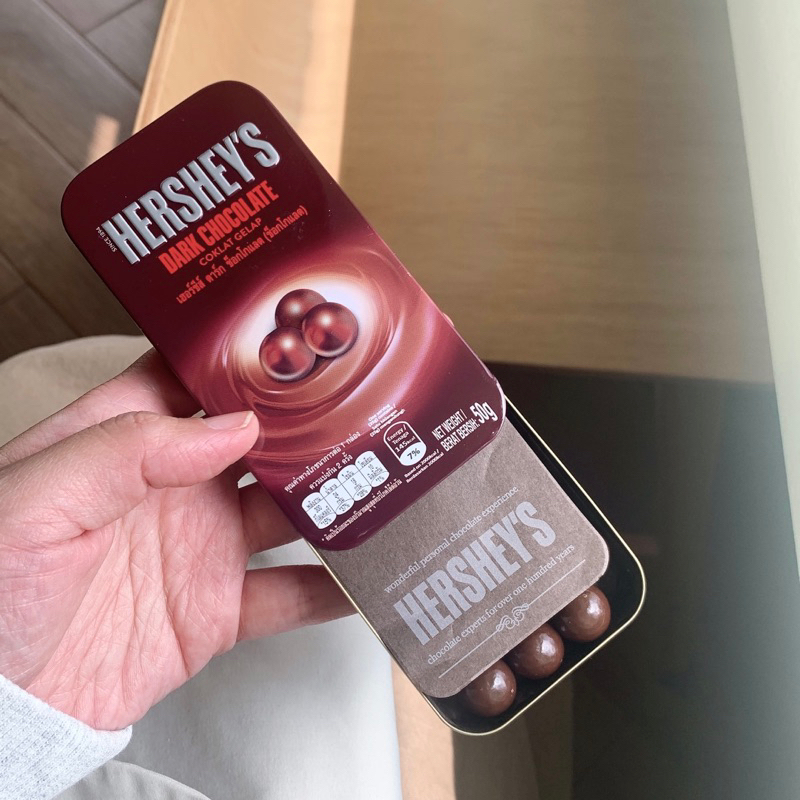 【現貨+預購】Hershey’s鐵盒黑巧克力/牛奶巧克力球 초코볼