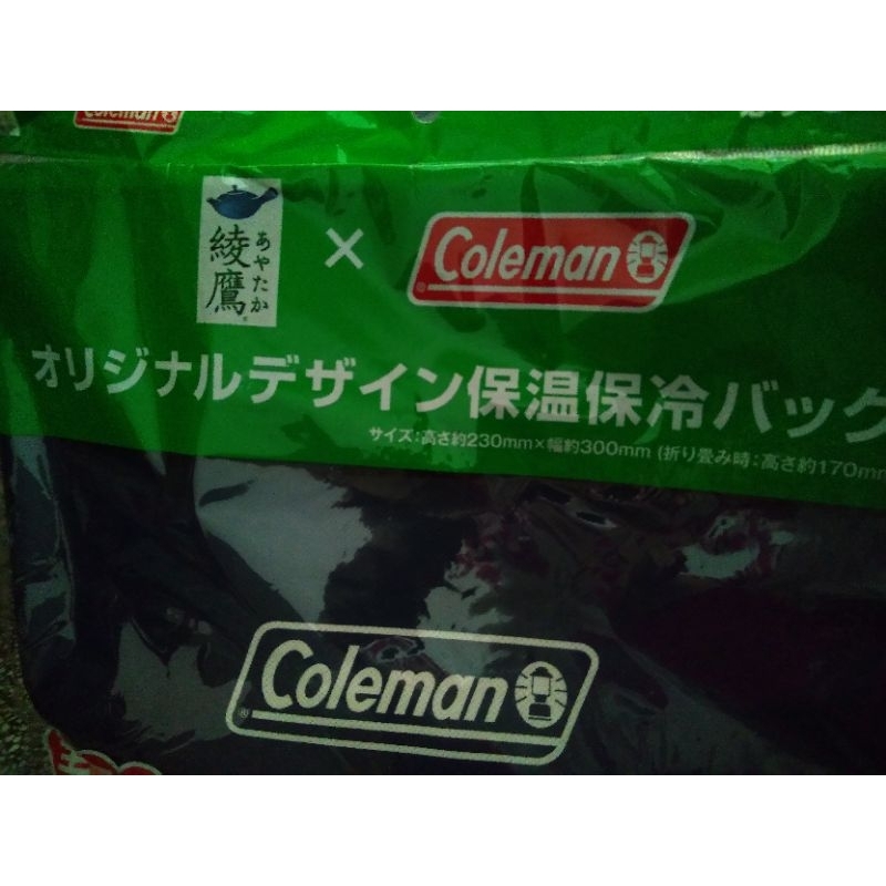 日本限定可口可樂聯名Coleman圖案保冷托特包深藍色
