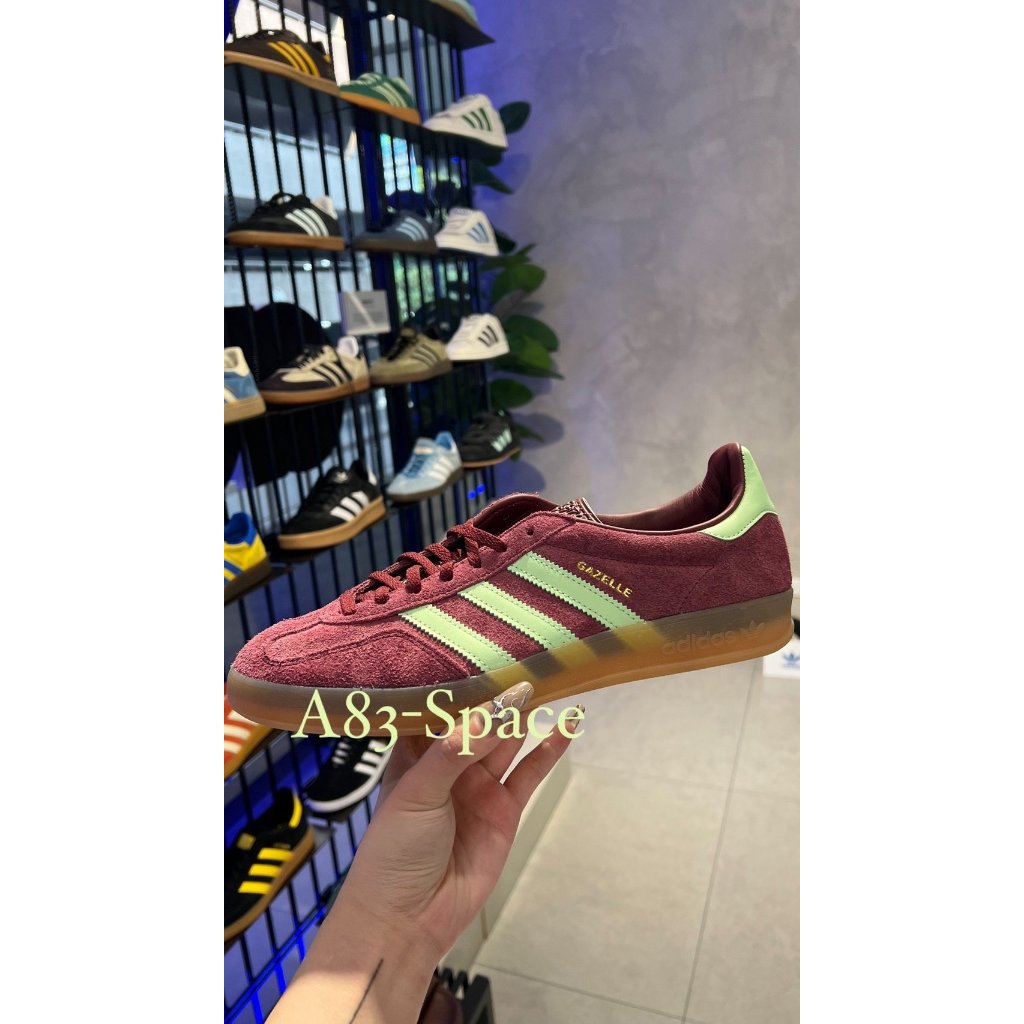 泰國代購🇹🇭現貨 Adidas Gazelle Indoor 酒紅藍 女鞋 復古潮流德訓鞋泰國限定配色