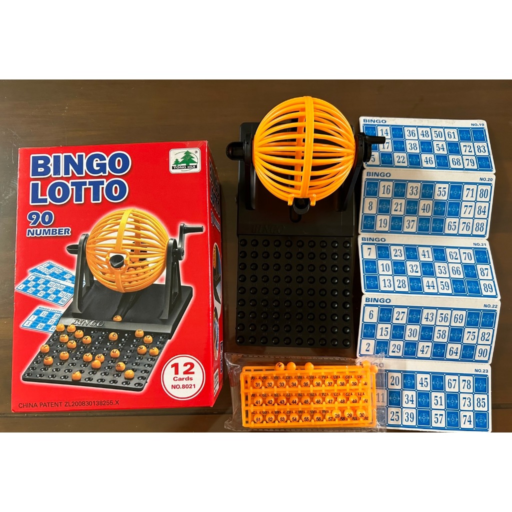 BINGO LOTTO 賓果搖獎機 賓果遊戲 BINGO機遊戲 樂透遊戲 模擬中獎機 (90號) 尾牙抽獎 桌遊 極新