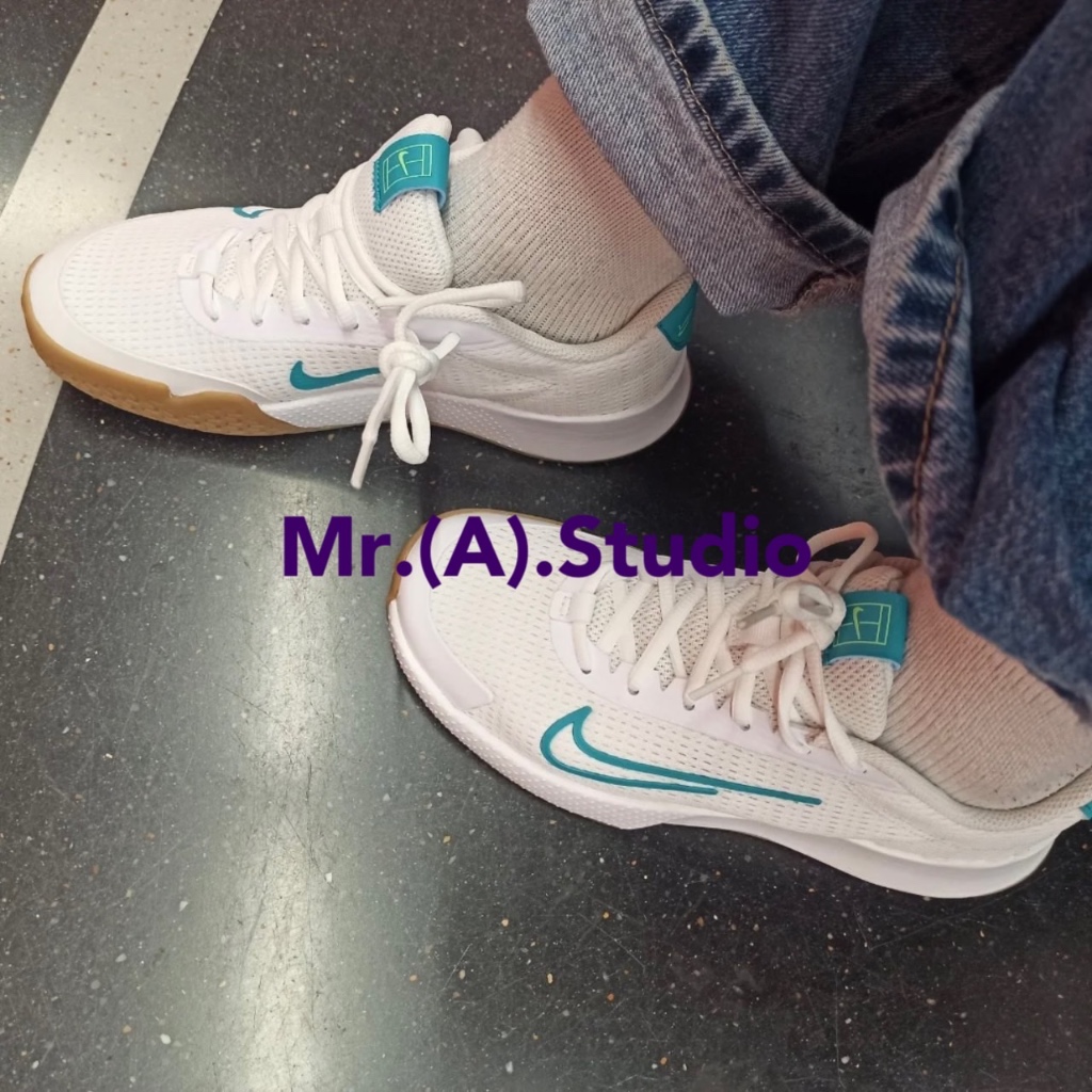 Mr.A😈A先生 Nike Vapor Lite 2 女款 網眼 透氣 緩震 舒適 網球鞋 白藍綠 DV2019-103