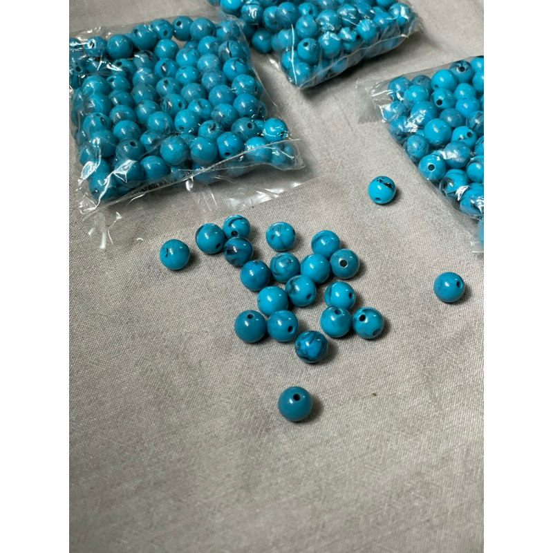 （出清特價）8mm 雲彩原石 土耳其藍 串珠材料