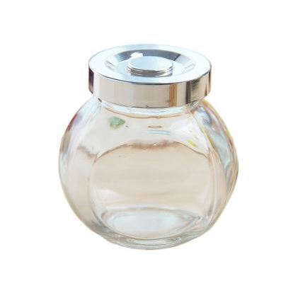 🇹🇼拉拉Lala's 扁鼓玻璃瓶 調味瓶儲物罐 喜糖瓶 含蓋批發花茶玻璃瓶蜂蜜瓶50/180ml