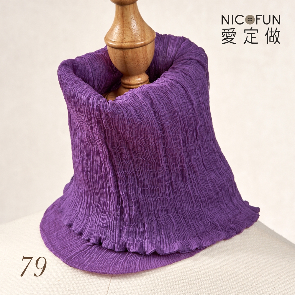 NicoFun 愛定做 花果系33 亮桔柳葉絲 百搭圍脖 圍巾 100%桑蠶絲 真絲silk四季圍脖 圍巾 領巾 髮帶