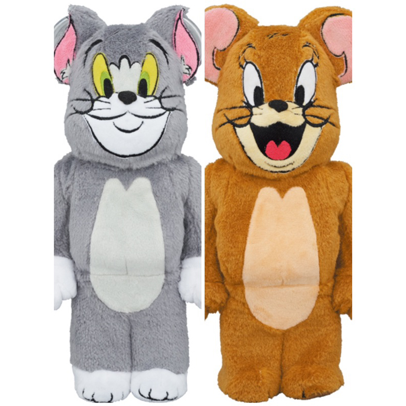 預購 Be@rbrick Tom &amp; Jerry Costume 湯姆貓與傑利鼠 400％ 絨毛版本