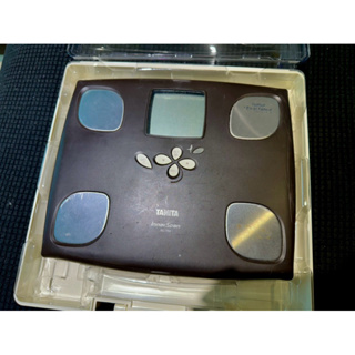 二手 日本TANITA 塔尼達/日本TANITA百利達脂肪秤BC-750健康稱電子稱體重秤人體秤精準測量 咖啡色 褐色