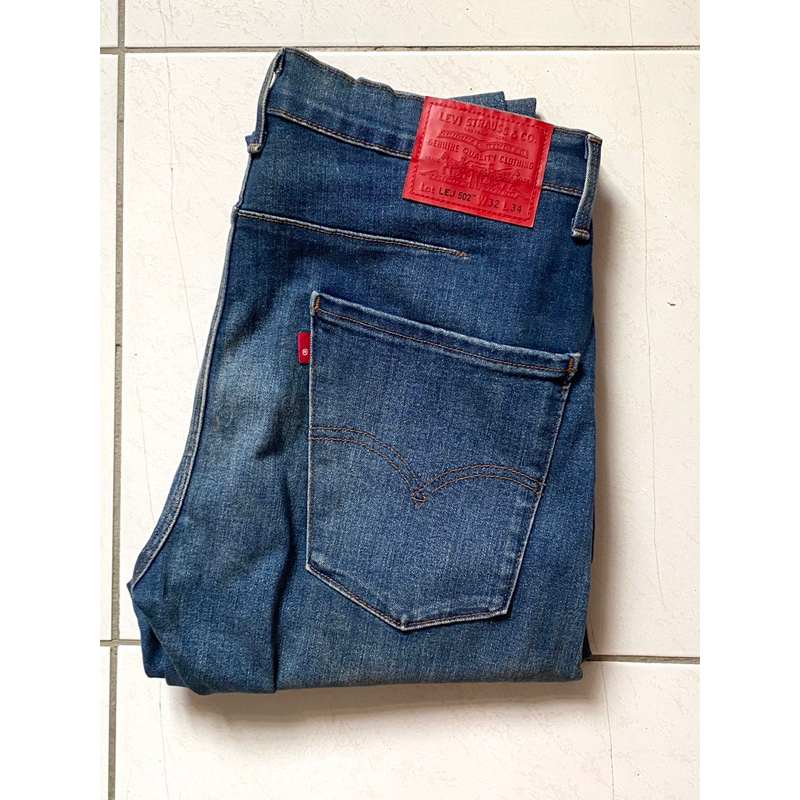 Levis LEJ 502 3D紅標 牛仔褲 W32