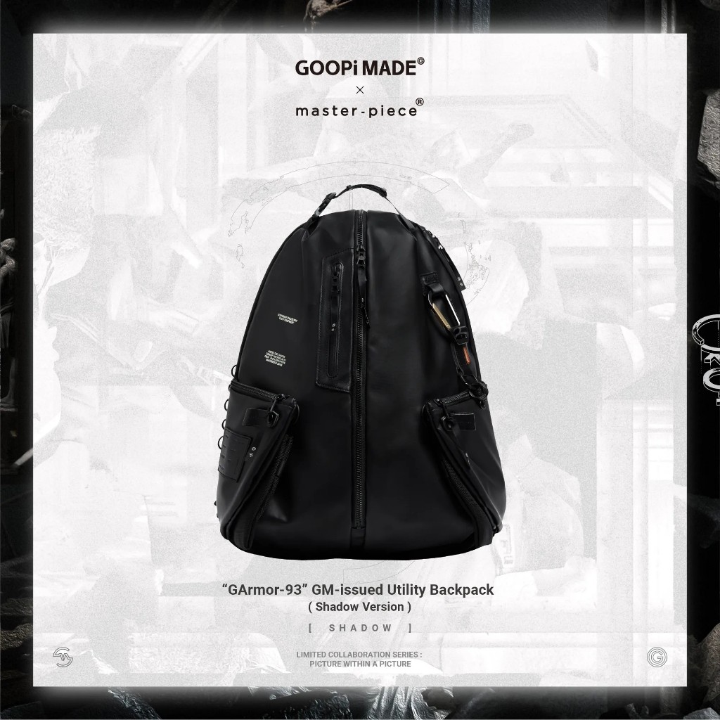 goopi “GArmor-93” GM-issued Utility Backpack 後背包 黑色 登山包 黑魂