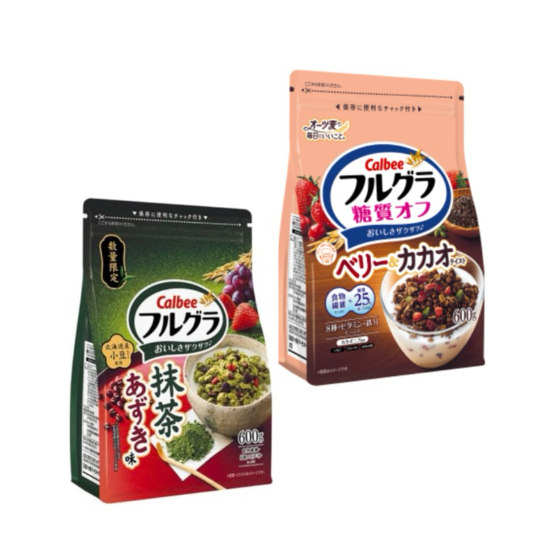 ★日本代購JP★ 卡樂比 calbee 抹茶紅豆  減糖草莓莓果 麥片 新口味 季節限定款  大包裝 抹茶 草莓 日版