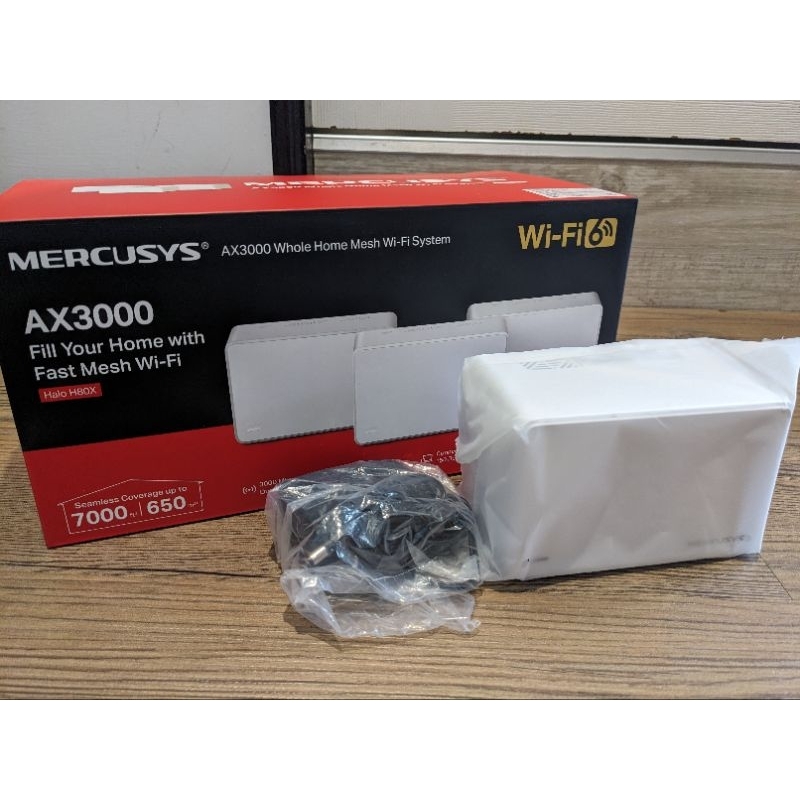 Mercusys 水星 WiFi 6 雙頻 AX3000 Mesh 路由器/分享器(Halo H80X)
