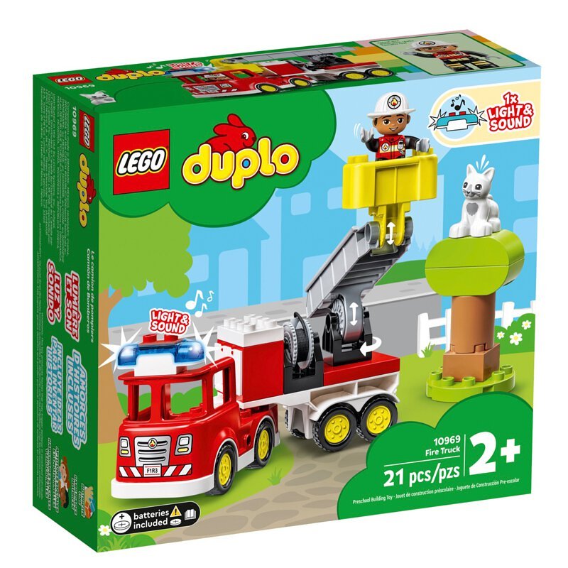 LEGO樂高得寶系列 10969 救援消防車(玩具車 玩具積木 DIY積木 男孩玩具 女孩玩具)