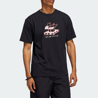 adidas 上衣 男款 短袖上衣 運動 三葉草 國際碼 G SHMOO SS TEE 黑