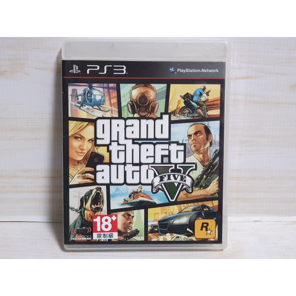 {哈帝電玩}~PS3 原版遊戲 俠盜獵車手5 Grand Theft Auto V GTA5 中文版 光碟無刮 有盒書~