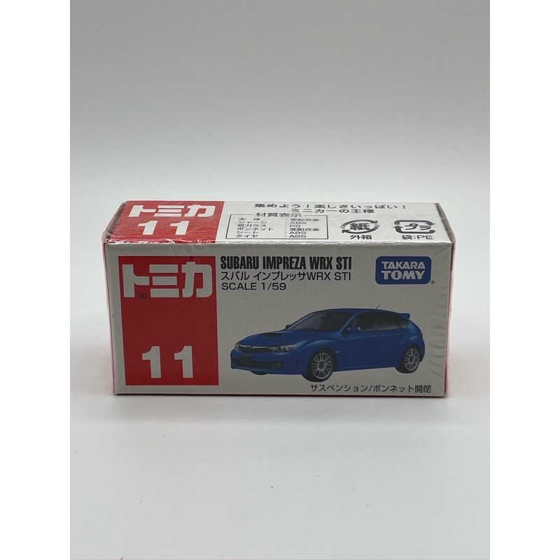 TOMY TOMICA NO. 11 SUBARU IMPREZA WRX STI