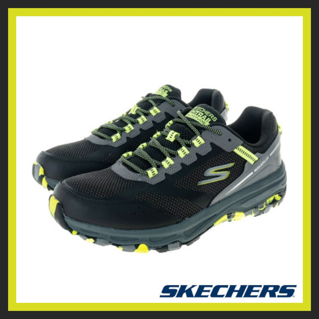 Skechers Go Run Trail Altitude男 慢跑鞋 越野 防潑水 黑綠- 220917BKLM