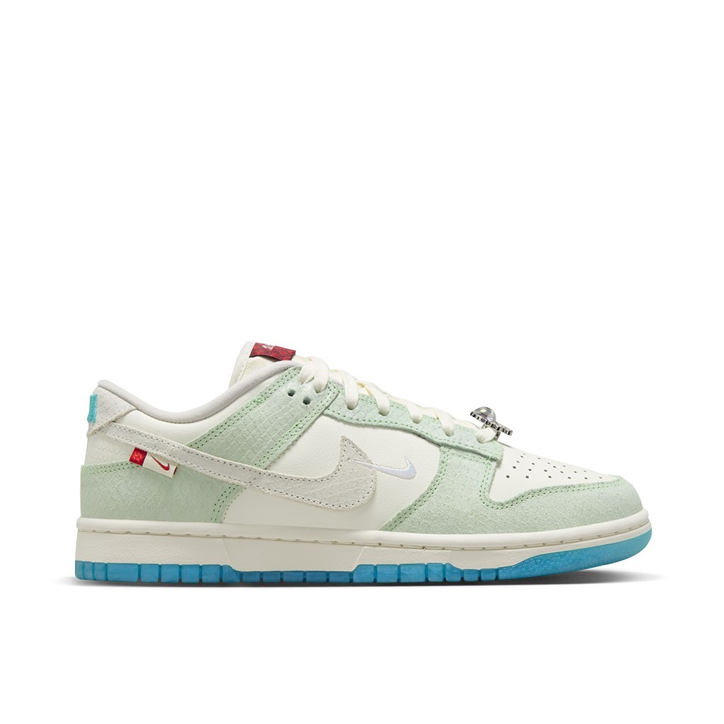 NIKE 女鞋 W DUNK LOW LX DRAGON 龍年 米白灰藍綠【A-KAY0】【FZ5065-111】