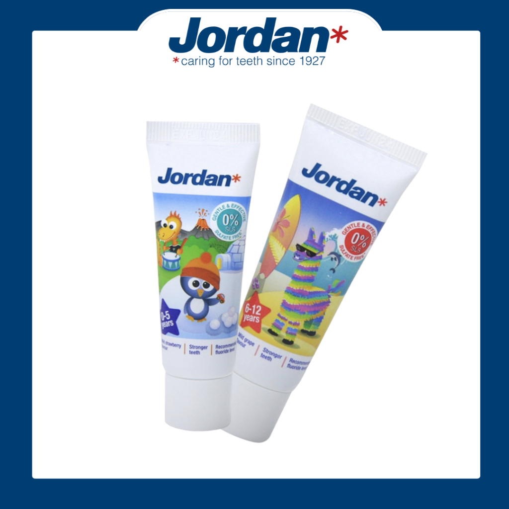 Jordan 清新水果味兒童牙膏 20g 含氟 成分天然 不含化學起泡劑 不含糖 北歐品質 適齡牙膏 寶寶牙膏 媽媽好神