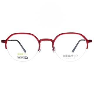Alphameer 光學眼鏡 AM3631 C8 Slim系列 圓框 - 金橘眼鏡