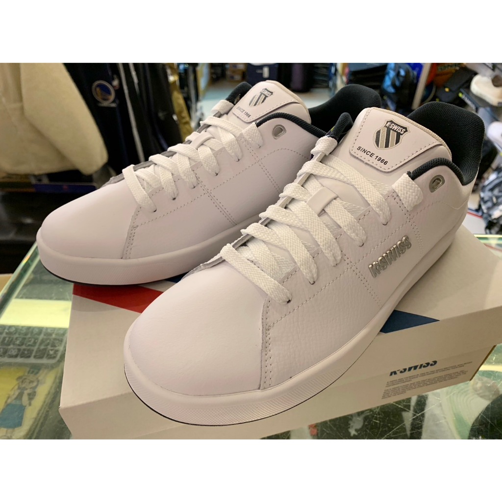 塞爾提克~免運 送襪子 KSWISS 男鞋 CAMEO 皮質 男生 運動鞋 白鞋 08899993-k.swiss