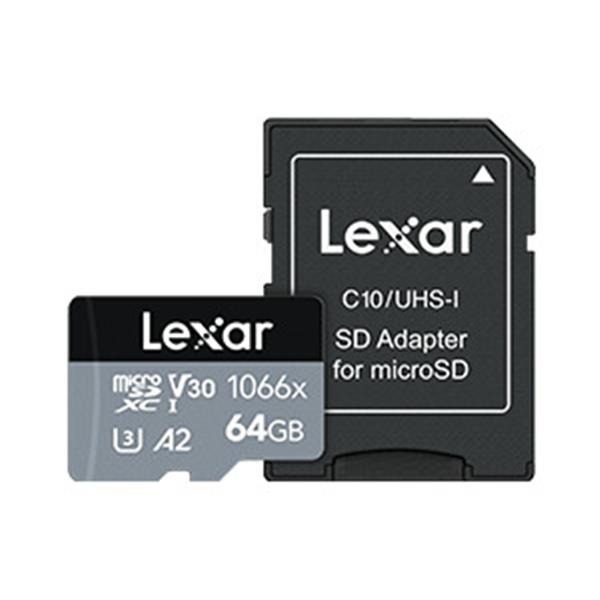 Lexar雷克沙 1066x MicroSDXC U3 A2 V30 64G記憶卡 LMS1066064G-BNANG